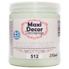 Χρώμα Κιμωλίας 250ml Maxi Decor Chalky 512 Φυστικί_CH512250